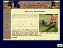 Tablet Screenshot of hazlewoodminis.com